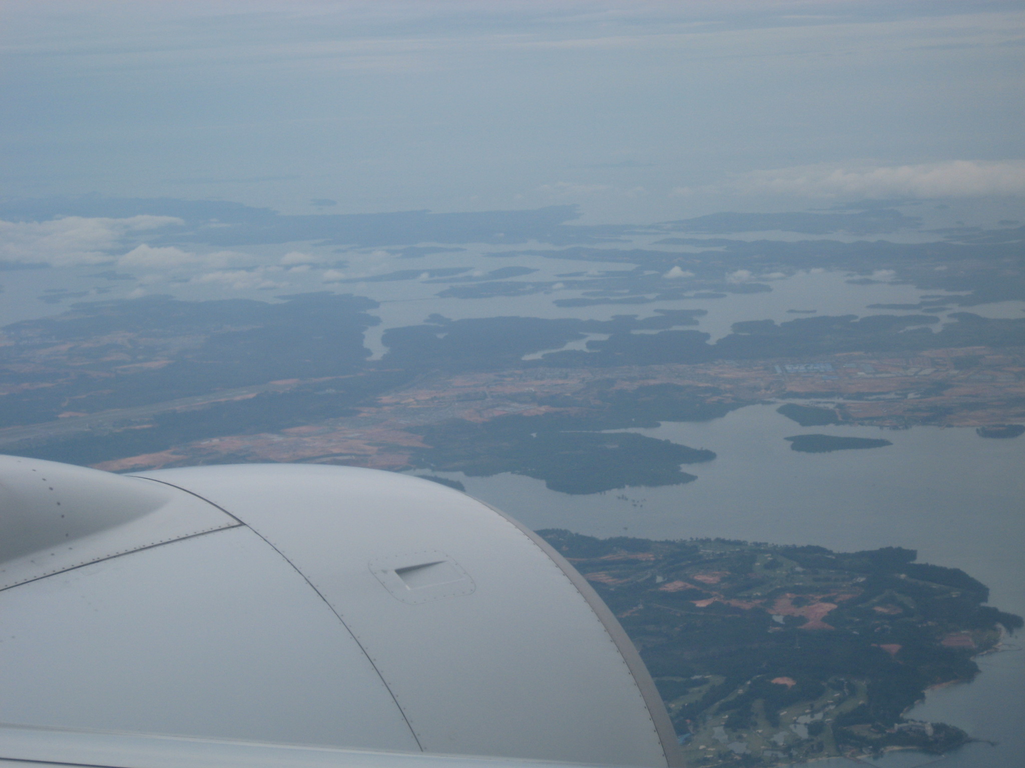 Singapore from the plane
