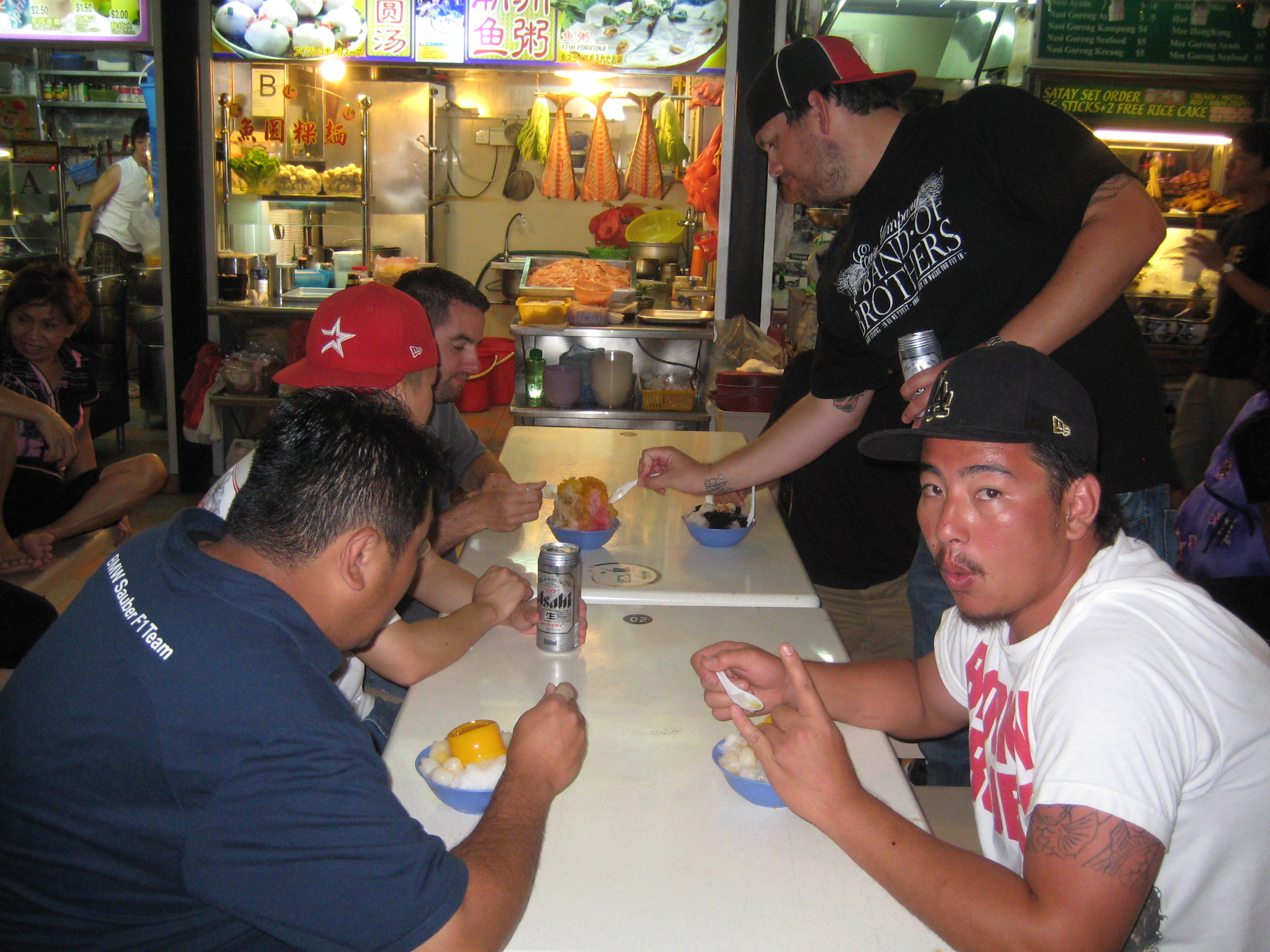 FD eats shaved ice