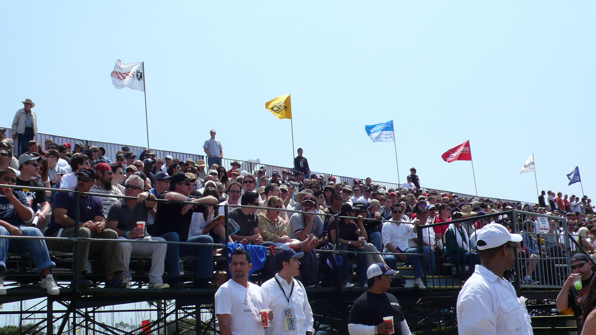packed grand stands