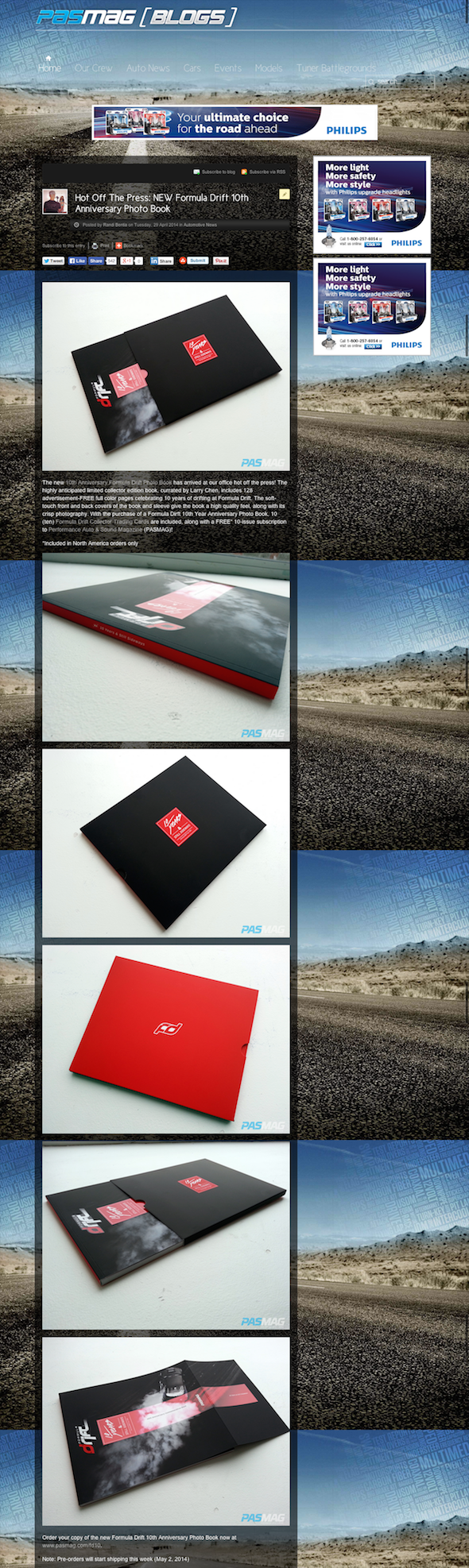Hot Off The Press  NEW Formula Drift 10th Anniversary Photo Book